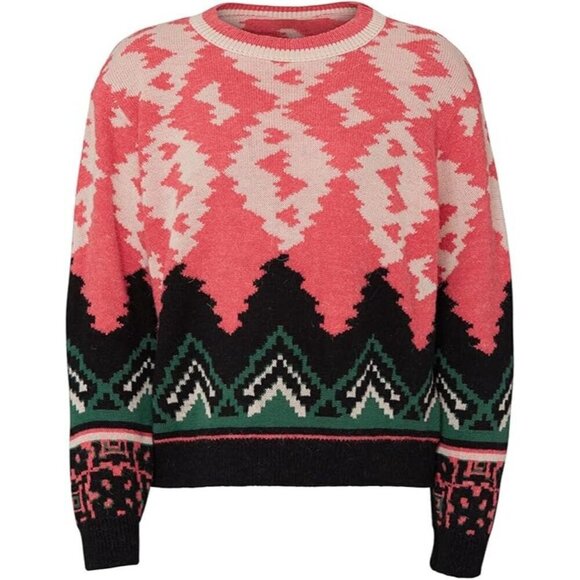 Anthropologie  Aldomartins Pink Abstract Designer Sweater Pink Size: 18 - Picture 1 of 7